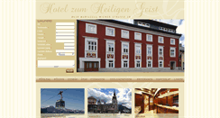 Desktop Screenshot of hotel-heiligen-geist.com