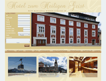 Tablet Screenshot of hotel-heiligen-geist.com